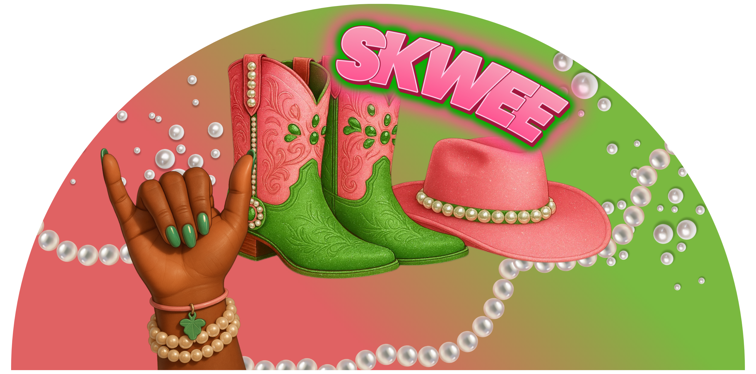 Custom Pearl Clack Fan