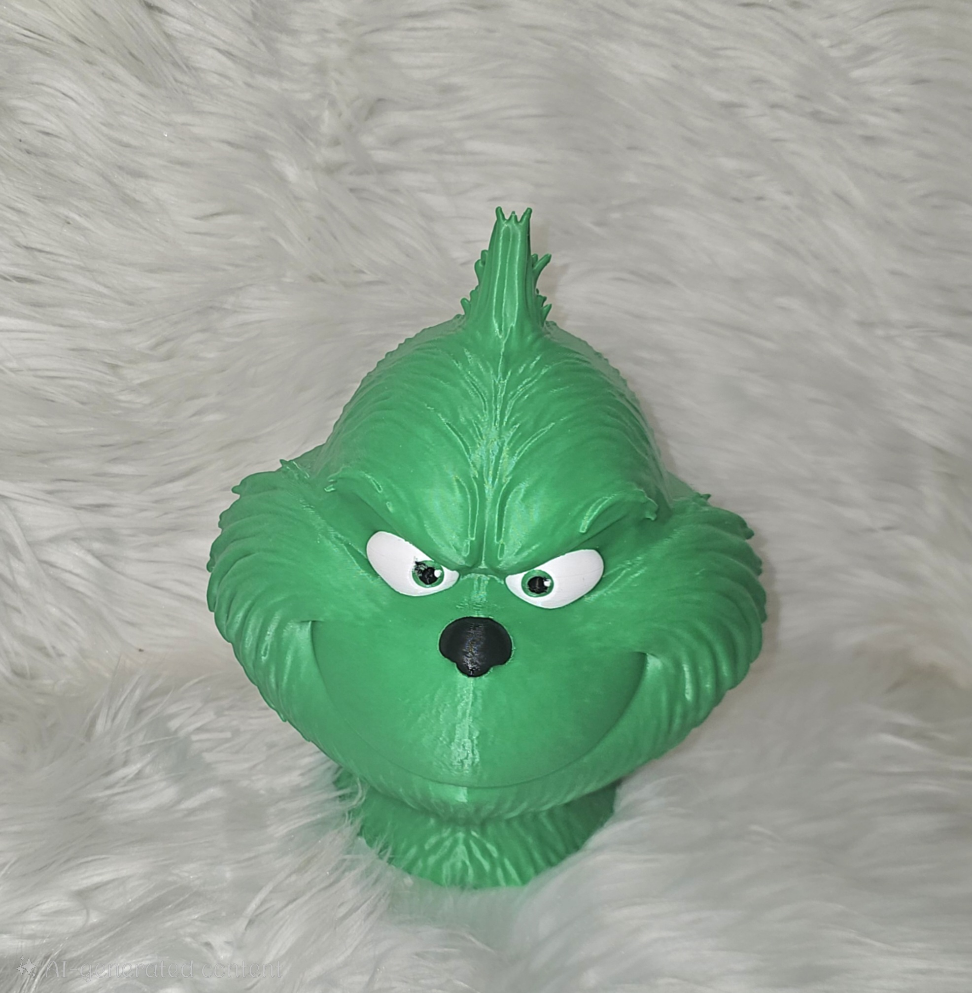 Green Holiday Grouch Soap Dispenser Holder – Fits Bath & Body Works Foaming Bottles – Soap Not Included
