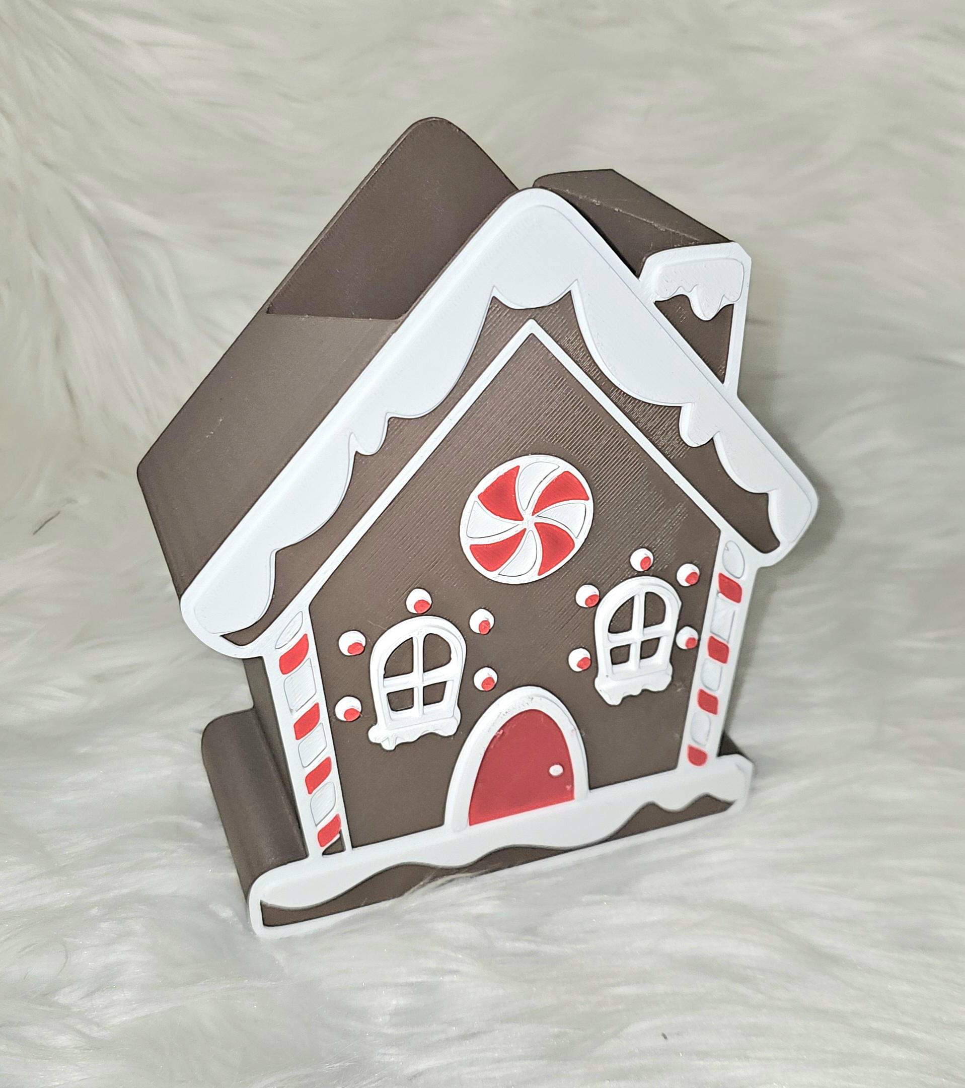 Gingerbread House Christmas Soap Dispenser Holder- Fits Bath & Body Works Foaming Bottles- Soap Not Included