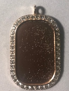 Memory Dog Tag Necklace with chain