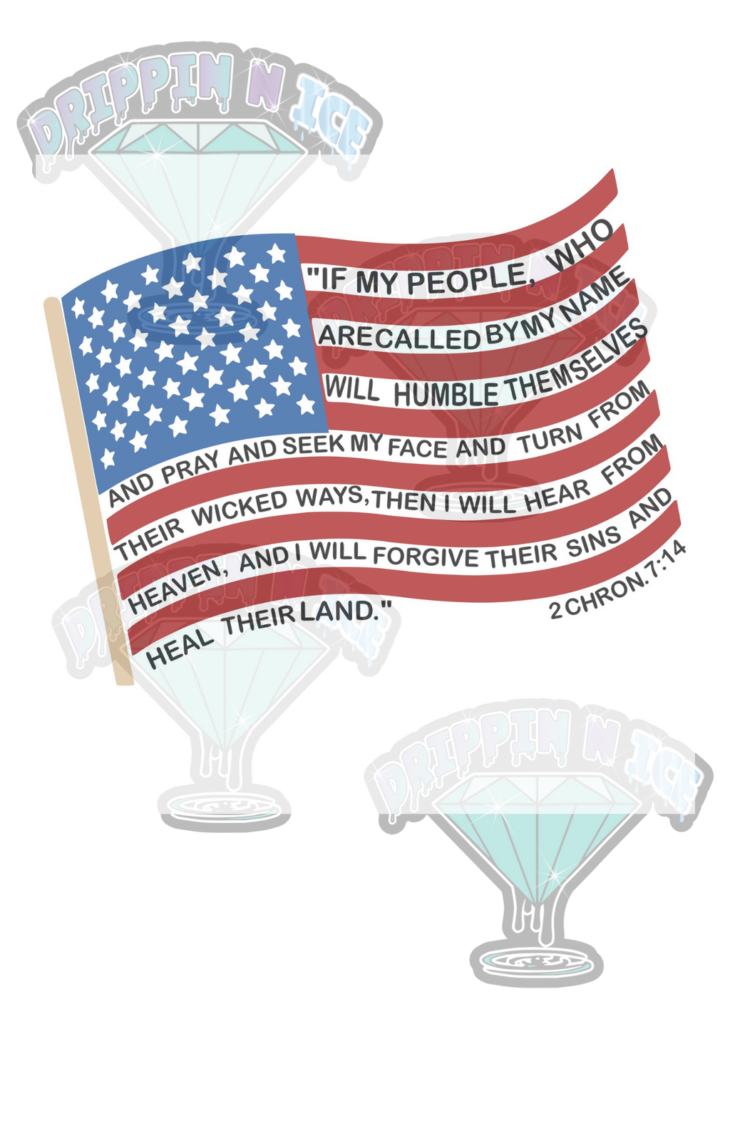 2 Chronicles Flag T shirt