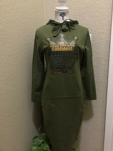 Queen Crown Hoodie Dress