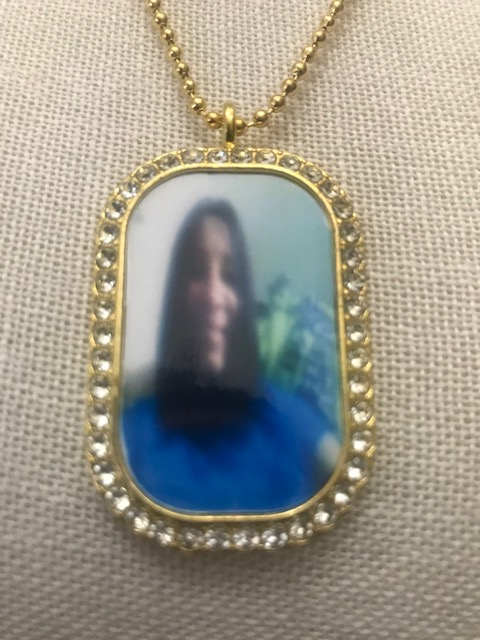 Memory Dog Tag Necklace with chain