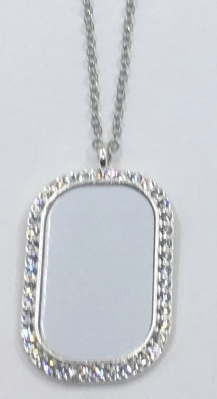 Memory Dog Tag Necklace with chain